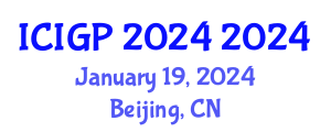 International Conference on Image and Graphics Processing (ICIGP 2024) January 19, 2024 - Beijing, China