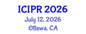 International Conference on Image and Pattern Recognition (ICIPR) July 12, 2026 - Ottawa, Canada