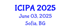 International Conference on Image Processing Algorithms (ICIPA) June 03, 2025 - Sofia, Bulgaria