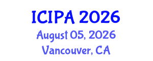 International Conference on Image Processing Algorithms (ICIPA) August 05, 2026 - Vancouver, Canada