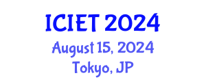 International Conference on Imaging Engineering and Technology (ICIET) August 15, 2024 - Tokyo, Japan