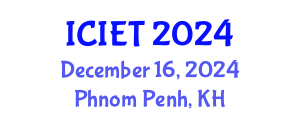 International Conference on Imaging Engineering and Technology (ICIET) December 16, 2024 - Phnom Penh, Cambodia