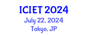 International Conference on Imaging Engineering and Technology (ICIET) July 22, 2024 - Tokyo, Japan