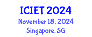 International Conference on Imaging Engineering and Technology (ICIET) November 18, 2024 - Singapore, Singapore
