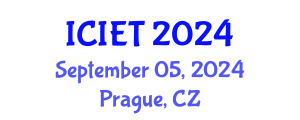 International Conference on Imaging Engineering and Technology (ICIET) September 05, 2024 - Prague, Czechia