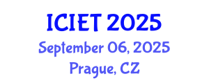 International Conference on Imaging Engineering and Technology (ICIET) September 06, 2025 - Prague, Czechia