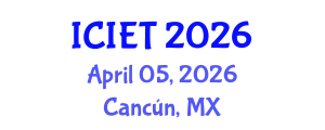 International Conference on Imaging Engineering and Technology (ICIET) April 05, 2026 - Cancún, Mexico