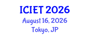 International Conference on Imaging Engineering and Technology (ICIET) August 16, 2026 - Tokyo, Japan