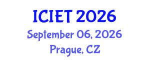 International Conference on Imaging Engineering and Technology (ICIET) September 06, 2026 - Prague, Czechia