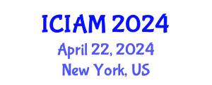 International Conference on Industrial and Applied Mathematics (ICIAM) April 22, 2024 - New York, United States