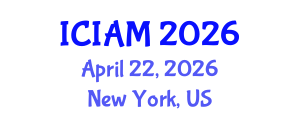 International Conference on Industrial and Applied Mathematics (ICIAM) April 22, 2026 - New York, United States