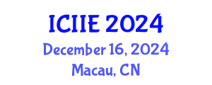 International Conference on Industrial and Information Engineering (ICIIE) December 16, 2024 - Macau, China