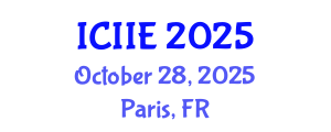 International Conference on Industrial and Information Engineering (ICIIE) October 28, 2025 - Paris, France