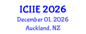 International Conference on Industrial and Information Engineering (ICIIE) December 01, 2026 - Auckland, New Zealand International Conference on Industrial and Information Engineering (ICIIE) December 01, 2026 - Auckland, New Zealand