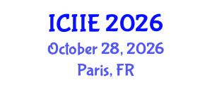 International Conference on Industrial and Information Engineering (ICIIE) October 28, 2026 - Paris, France