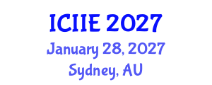 International Conference on Industrial and Information Engineering (ICIIE) January 28, 2027 - Sydney, Australia International Conference on Industrial and Information Engineering (ICIIE) January 28, 2027 - Sydney, Australia