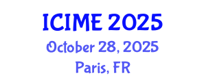 International Conference on Industrial and Management Engineering (ICIME) October 28, 2025 - Paris, France