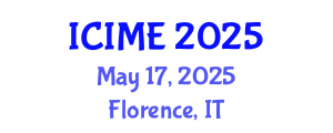 International Conference on Industrial and Manufacturing Engineering (ICIME) May 17, 2025 - Florence, Italy