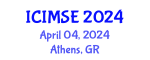 International Conference on Industrial and Manufacturing Systems Engineering (ICIMSE) April 04, 2024 - Athens, Greece