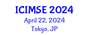 International Conference on Industrial and Manufacturing Systems Engineering (ICIMSE) April 22, 2024 - Tokyo, Japan