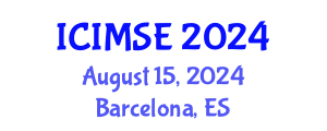 International Conference on Industrial and Manufacturing Systems Engineering (ICIMSE) August 15, 2024 - Barcelona, Spain