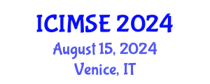 International Conference on Industrial and Manufacturing Systems Engineering (ICIMSE) August 15, 2024 - Venice, Italy