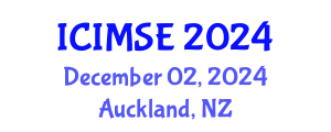 International Conference on Industrial and Manufacturing Systems Engineering (ICIMSE) December 02, 2024 - Auckland, New Zealand