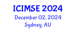 International Conference on Industrial and Manufacturing Systems Engineering (ICIMSE) December 02, 2024 - Sydney, Australia