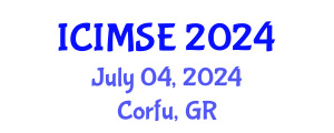 International Conference on Industrial and Manufacturing Systems Engineering (ICIMSE) July 04, 2024 - Corfu, Greece