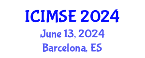 International Conference on Industrial and Manufacturing Systems Engineering (ICIMSE) June 13, 2024 - Barcelona, Spain