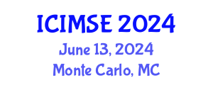 International Conference on Industrial and Manufacturing Systems Engineering (ICIMSE) June 13, 2024 - Monte Carlo, Monaco