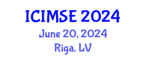 International Conference on Industrial and Manufacturing Systems Engineering (ICIMSE) June 20, 2024 - Riga, Latvia