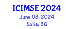 International Conference on Industrial and Manufacturing Systems Engineering (ICIMSE) June 03, 2024 - Sofia, Bulgaria