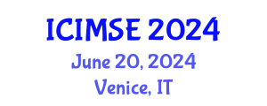 International Conference on Industrial and Manufacturing Systems Engineering (ICIMSE) June 20, 2024 - Venice, Italy