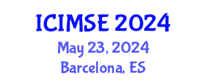 International Conference on Industrial and Manufacturing Systems Engineering (ICIMSE) May 23, 2024 - Barcelona, Spain