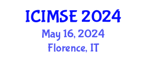 International Conference on Industrial and Manufacturing Systems Engineering (ICIMSE) May 16, 2024 - Florence, Italy