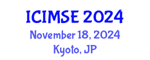 International Conference on Industrial and Manufacturing Systems Engineering (ICIMSE) November 18, 2024 - Kyoto, Japan