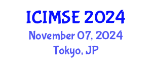 International Conference on Industrial and Manufacturing Systems Engineering (ICIMSE) November 07, 2024 - Tokyo, Japan