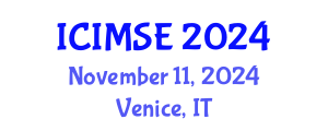 International Conference on Industrial and Manufacturing Systems Engineering (ICIMSE) November 11, 2024 - Venice, Italy