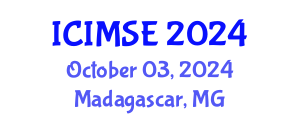 International Conference on Industrial and Manufacturing Systems Engineering (ICIMSE) October 03, 2024 - Madagascar, Madagascar