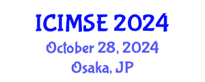 International Conference on Industrial and Manufacturing Systems Engineering (ICIMSE) October 28, 2024 - Osaka, Japan