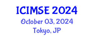 International Conference on Industrial and Manufacturing Systems Engineering (ICIMSE) October 03, 2024 - Tokyo, Japan