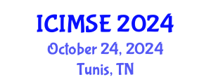 International Conference on Industrial and Manufacturing Systems Engineering (ICIMSE) October 24, 2024 - Tunis, Tunisia