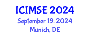 International Conference on Industrial and Manufacturing Systems Engineering (ICIMSE) September 19, 2024 - Munich, Germany