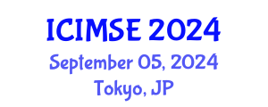 International Conference on Industrial and Manufacturing Systems Engineering (ICIMSE) September 05, 2024 - Tokyo, Japan