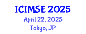 International Conference on Industrial and Manufacturing Systems Engineering (ICIMSE) April 22, 2025 - Tokyo, Japan