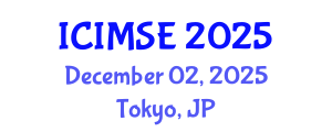 International Conference on Industrial and Manufacturing Systems Engineering (ICIMSE) December 02, 2025 - Tokyo, Japan