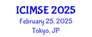 International Conference on Industrial and Manufacturing Systems Engineering (ICIMSE) February 25, 2025 - Tokyo, Japan