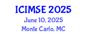 International Conference on Industrial and Manufacturing Systems Engineering (ICIMSE) June 10, 2025 - Monte Carlo, Monaco