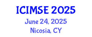 International Conference on Industrial and Manufacturing Systems Engineering (ICIMSE) June 24, 2025 - Nicosia, Cyprus